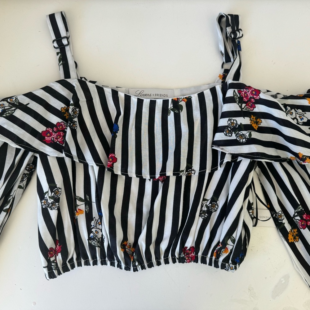 Lovers + Friends off the shoulder top